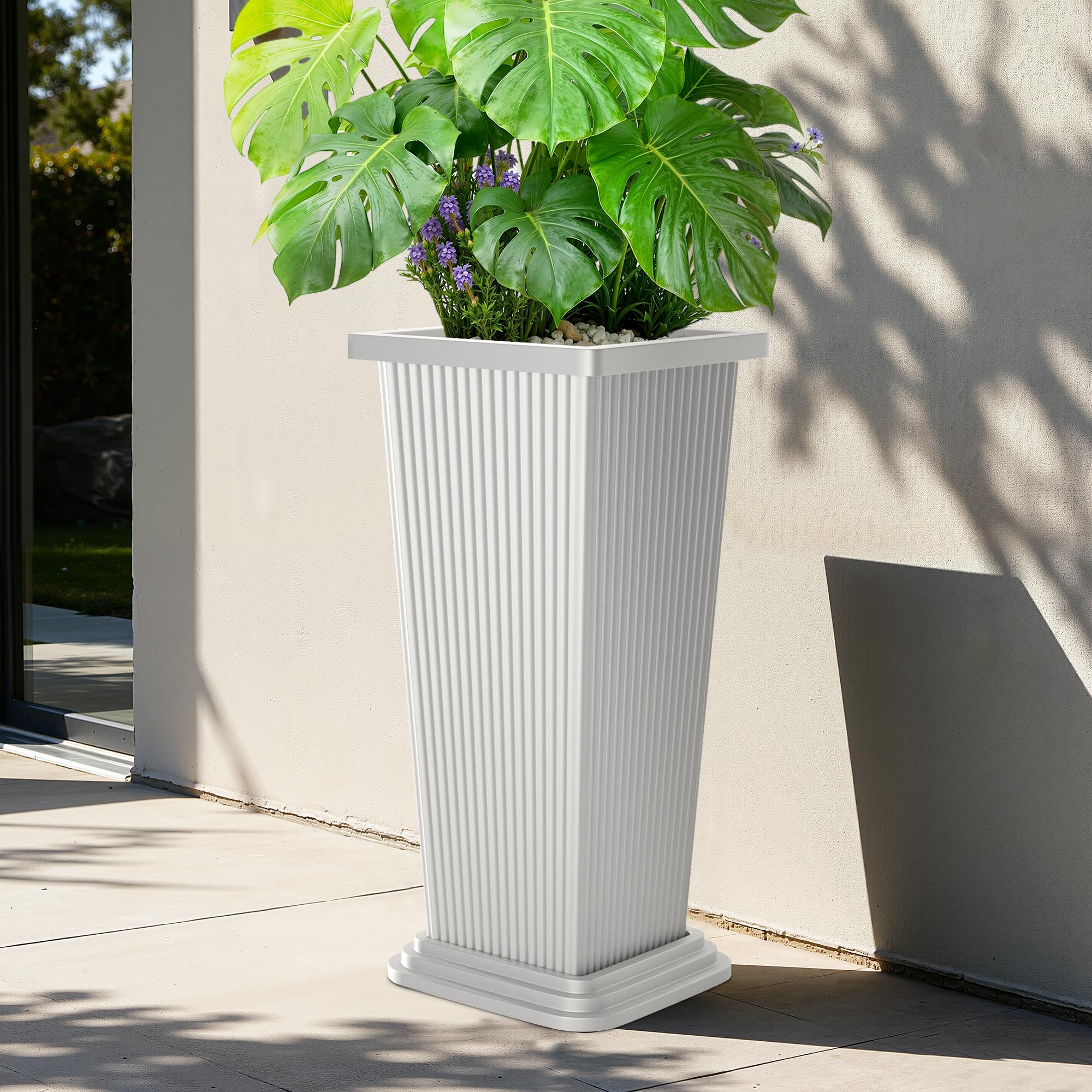 PolarcoForgeco large 24 inch planter suitable for deep root plants and shrubs