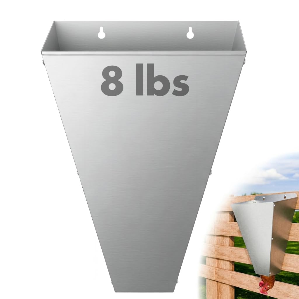 Polarduck killing cone with wide top opening secures broad-breasted chickens during processing.
