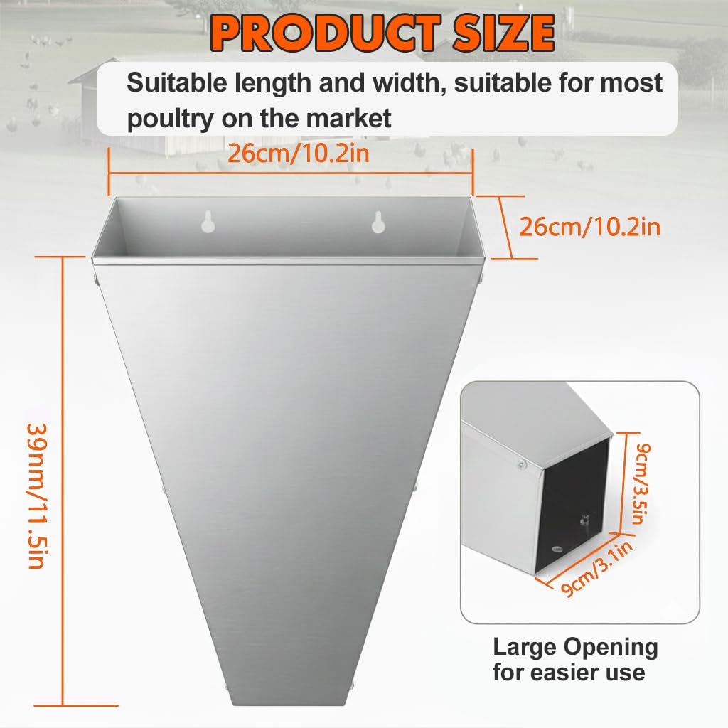 Polarduck killing cone mounting bracket fits walls, posts, or stands.