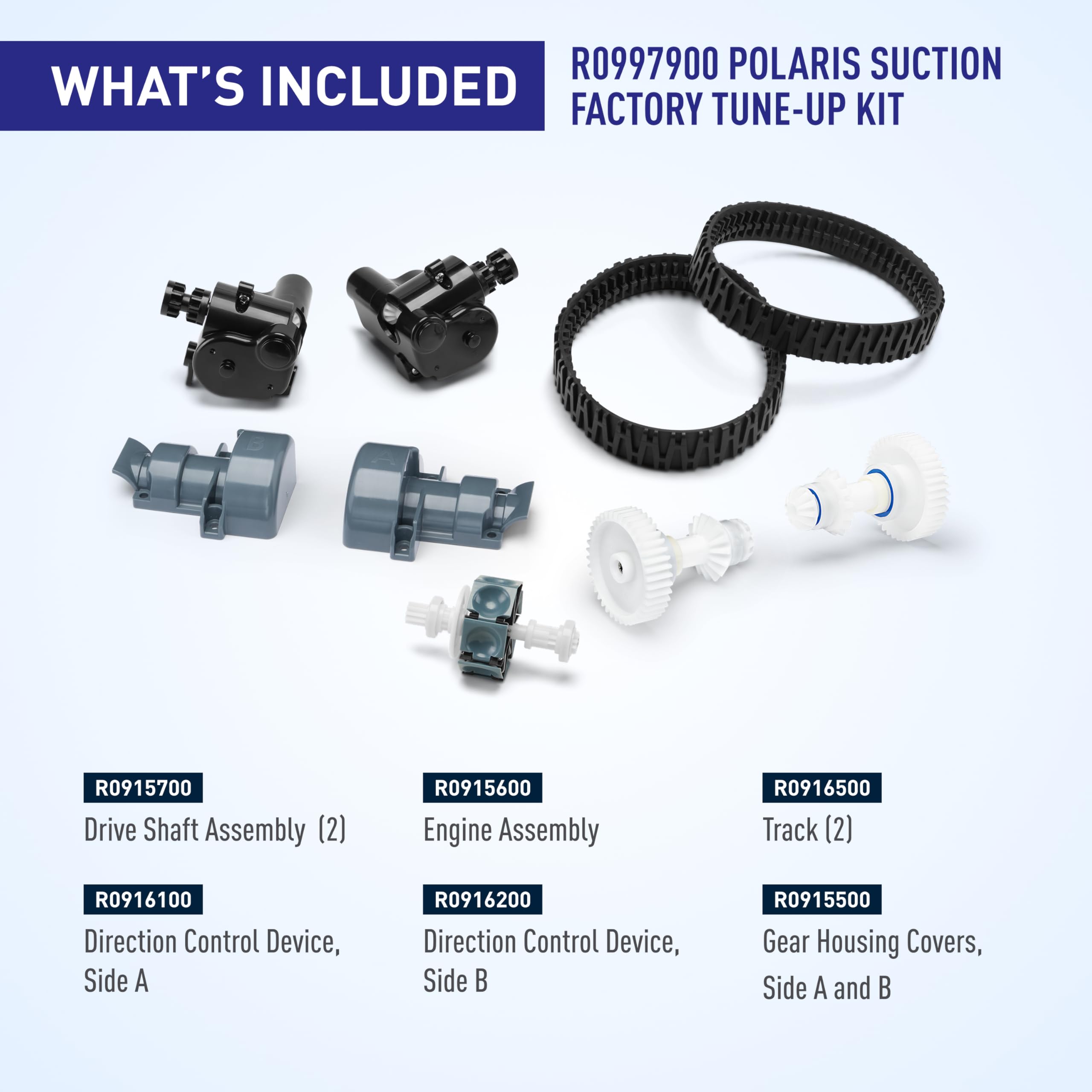 Polaris Atlas engine assembly displayed for refreshed suction-cleaner performance