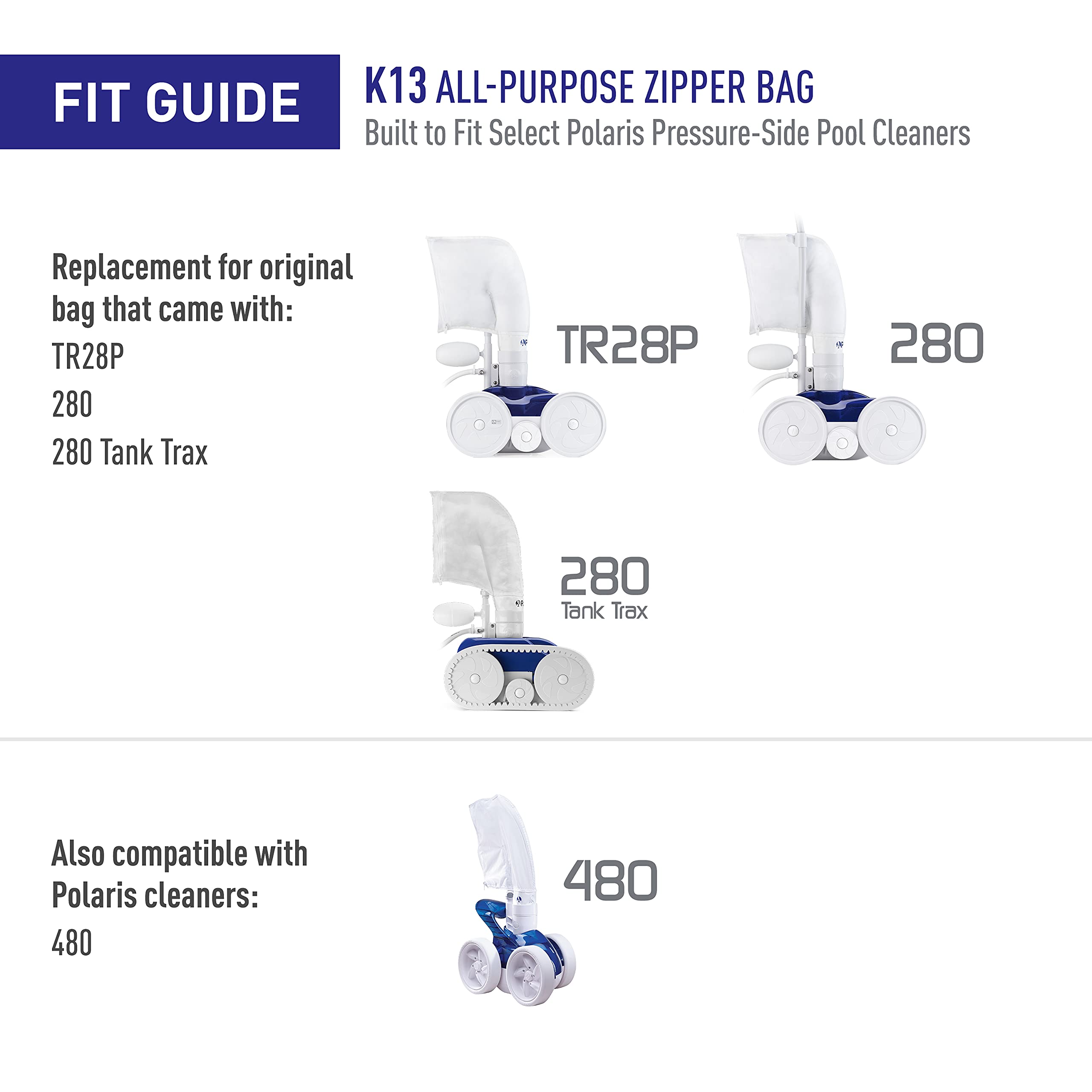 Polaris easy-cleaning bag removal makes routine maintenance quicker.