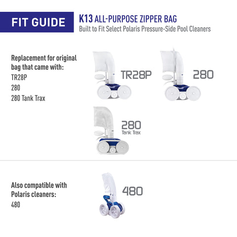 Polaris easy-cleaning bag removal makes routine maintenance quicker.