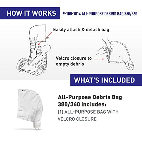 Sand/Silt bag manages fine particles for clearer pool water.