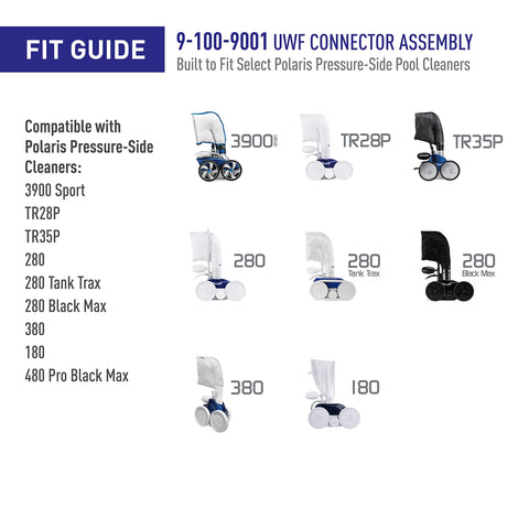 Polaris UWF assembly installation guide image illustrates step-by-step connection for efficient setup.