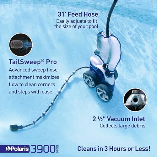 Polaris Vac-Sweep 3900 Sport all-wheel PosiDrive delivers steady cleaning