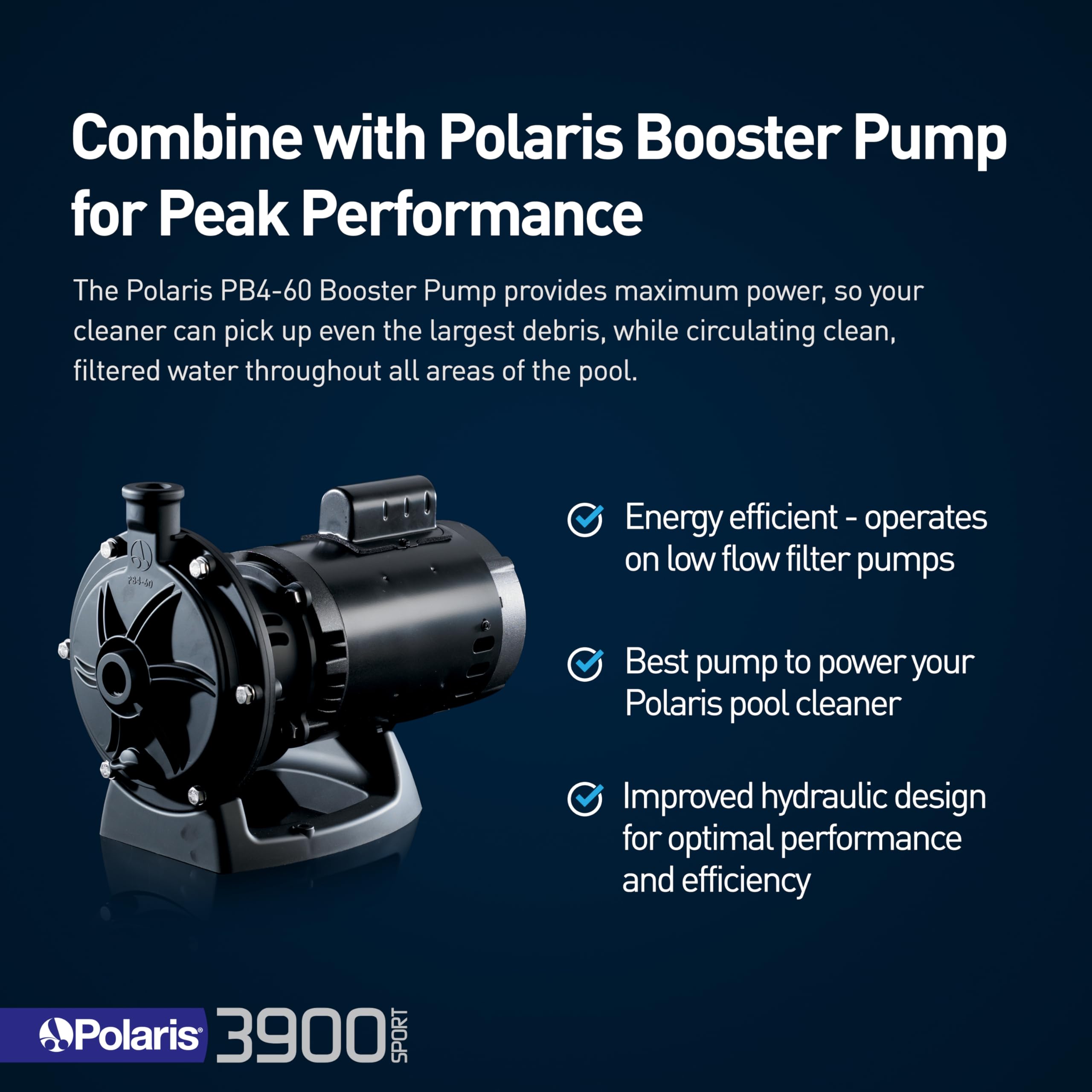 Polaris Vac-Sweep 3900 Sport TailSweep PRO helps prevent spray