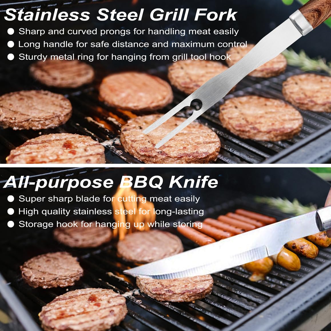 POLIGO skewers for even heat and reliable grilling