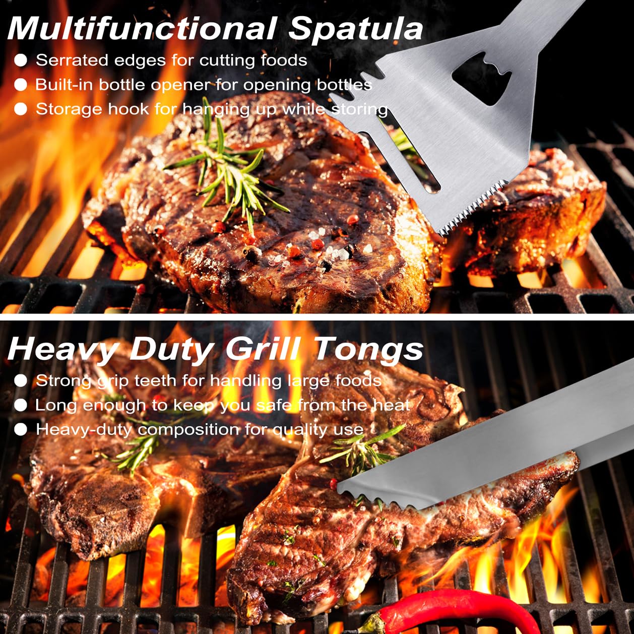 POLIGO 29-piece BBQ knife for clean, precise meat slicing