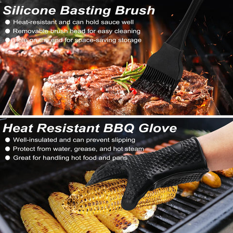 POLIGO basting brush applying sauce evenly across surfaces