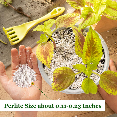 POLIUMB perlite water retention diagram shows 3–5x capacity