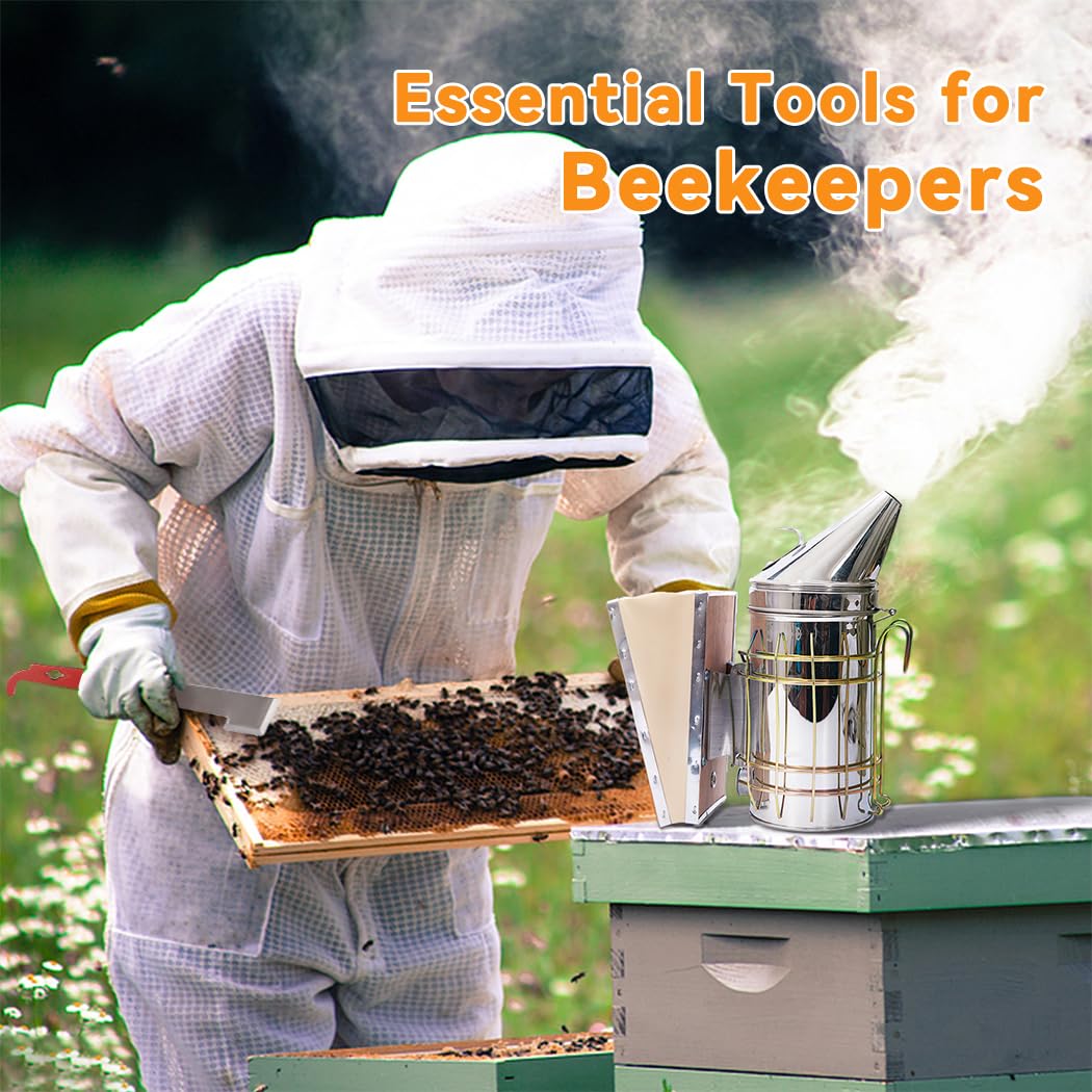 POLLIBEE Bee Smoker 11-inch height enabling comfortable handling.