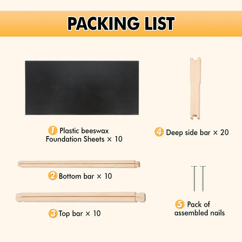 POLLIBEE black foundation contrast aiding brood inspection against dark backgrounds