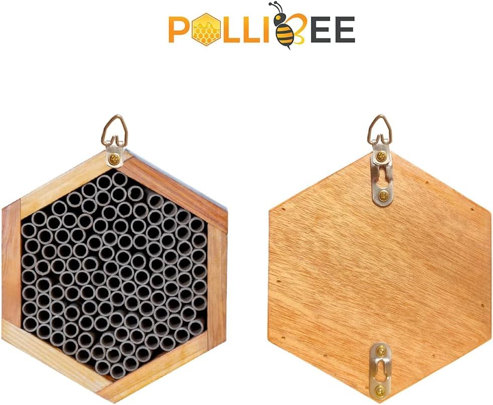 POLLIBEE 5-16 diameter holes allow easy cocoon access for mason bees.