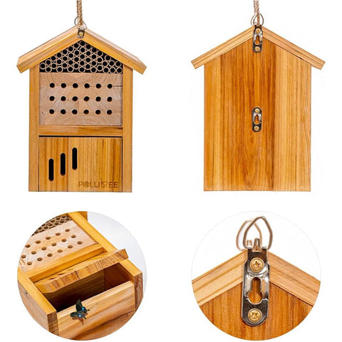 POLLIBEE Mason Bee House uses 5/16-inch tubes.