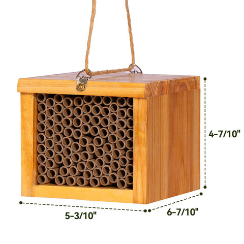 POLLIBEE Mason Bee House tube diameter 5/16 inch ideal for mason bees.