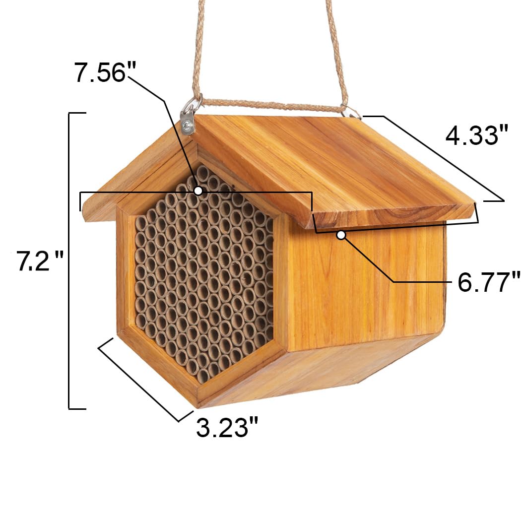 POLLIBEE 6-inch tubes designed for mason bee cocoons and easy inspection