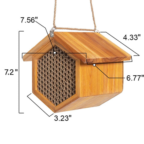 POLLIBEE 6-inch tubes designed for mason bee cocoons and easy inspection