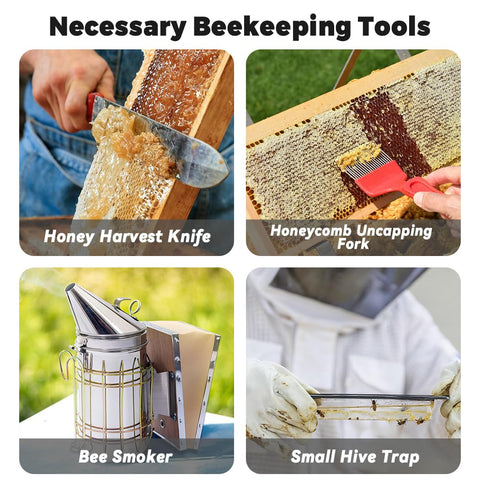 POLLIBEE uncapping knife and scraper set for wax cap removal