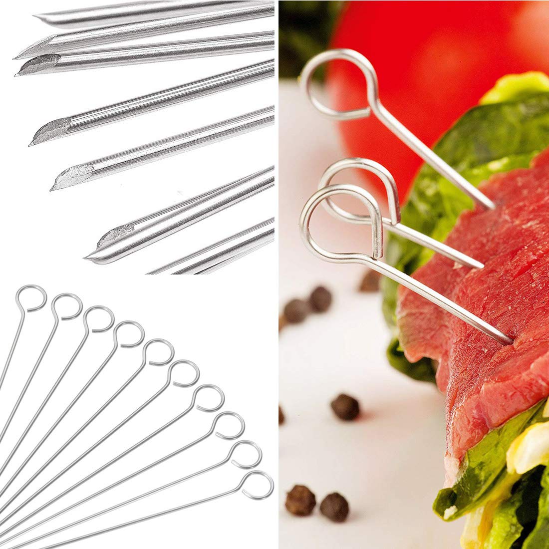 Polly Online 5.9 inch skewers—great for poultry trussing and grilling.