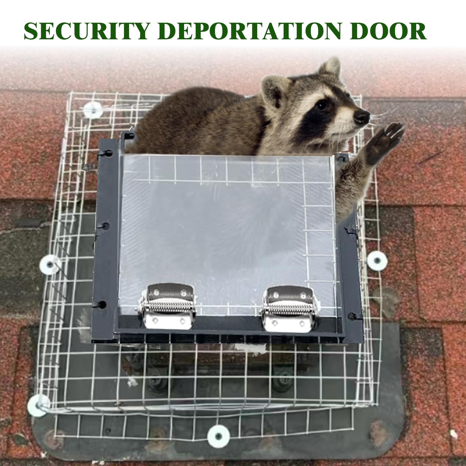 POLXIYY exit-only door suitable for attics, chimneys, and decks.