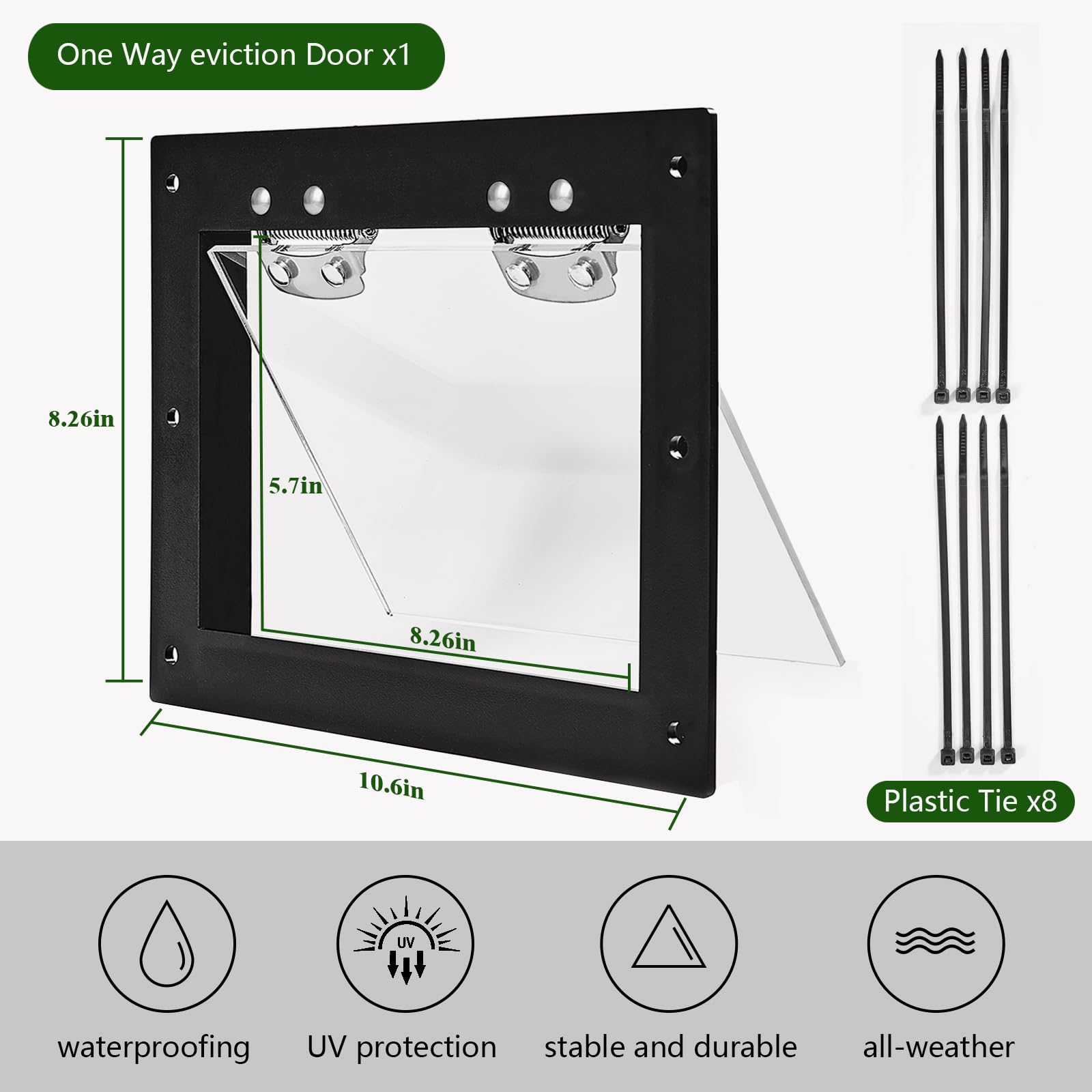 POLXIYY six-hole fixed design ensures secure installation against animal pressure.