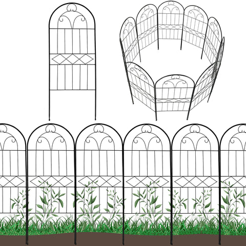 Polyjkl decorative garden fence arch panel adds height and style to borders.