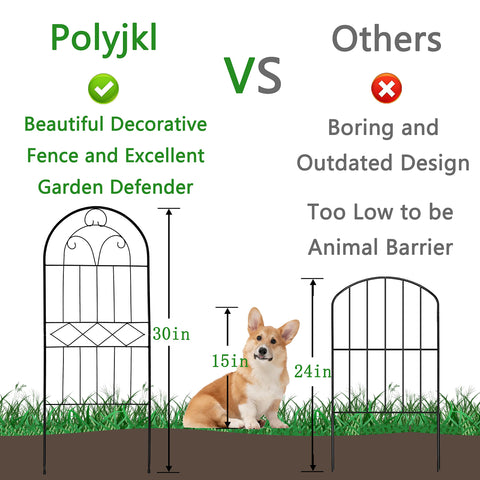 Polyjkl rustproof metal fence with black coating resists weather.