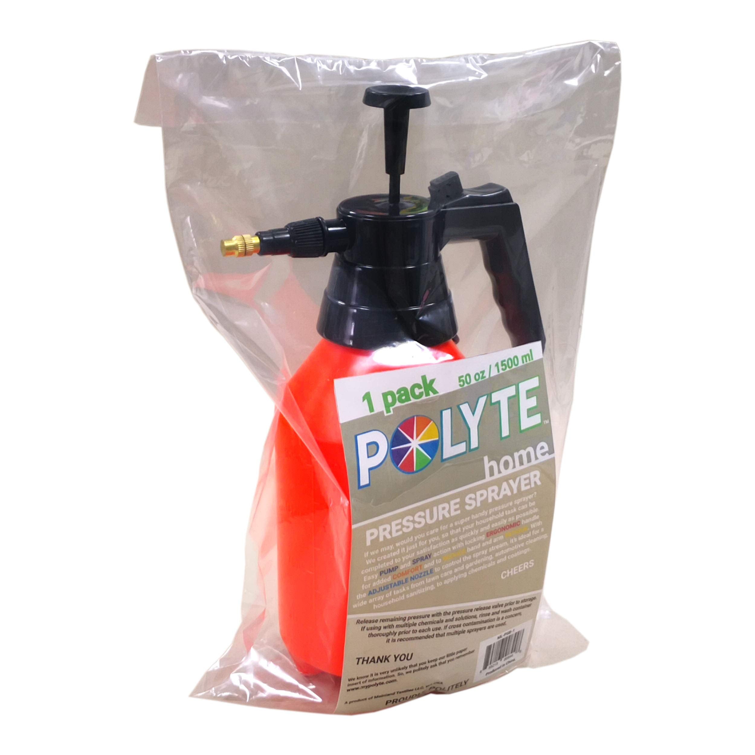 POLYTE One Hand Sprayer delivers consistent spray at 29-43 psi.
