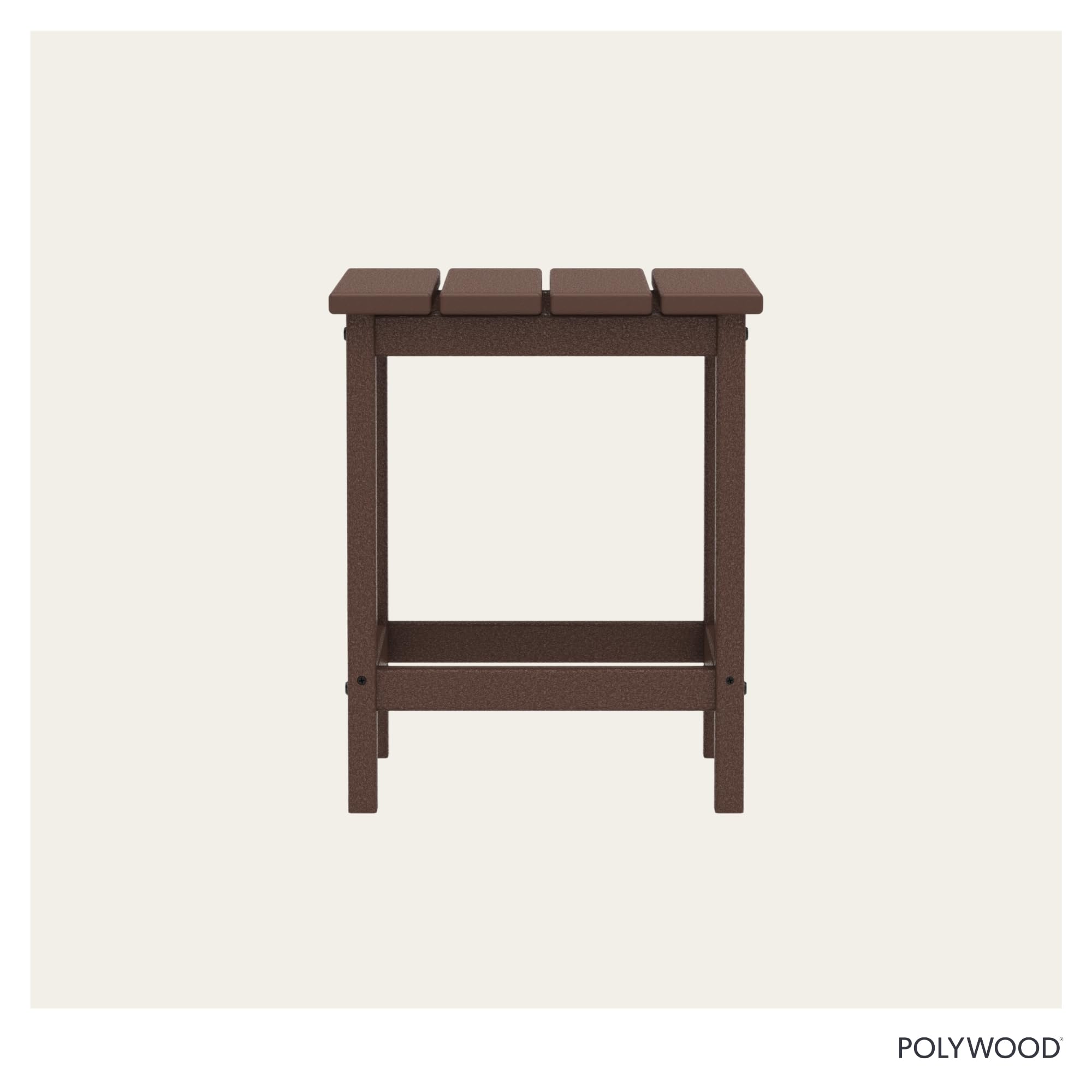 Surface of POLYWOOD Long Island table showing durability and texture
