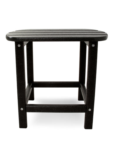 Polywood SBT18BL resists weather and stains, ideal for patios.