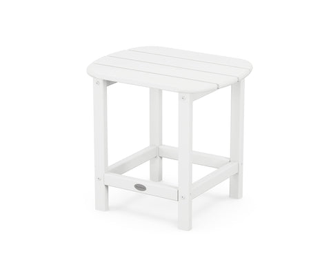 POLYWOOD South Beach 18-inch side table provides a clean surface for drinks on your patio.