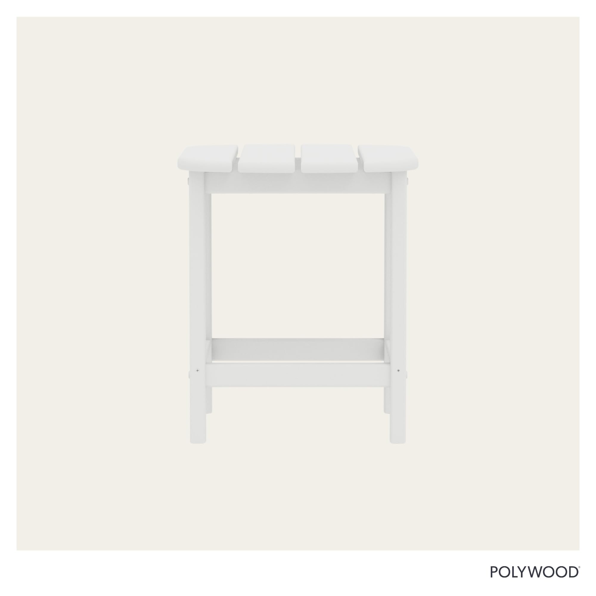 POLYWOOD surface cleans easily with soap and water after snacks.