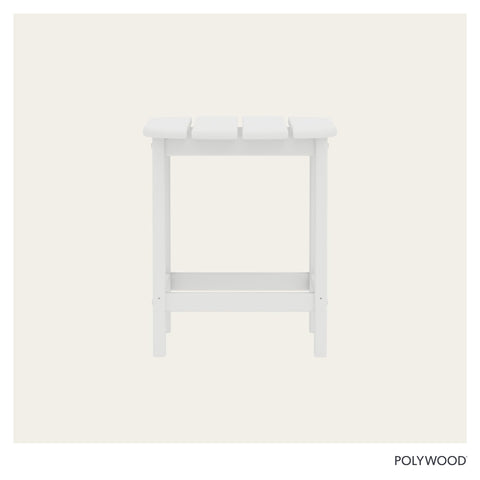 POLYWOOD surface cleans easily with soap and water after snacks.
