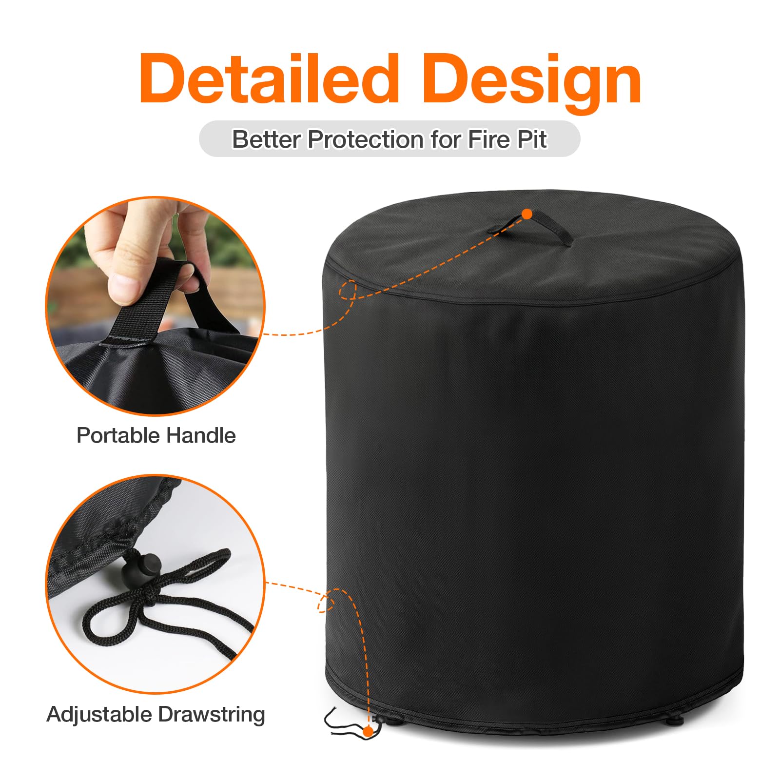 POMER windproof drawstring ensures a snug fit in windy days