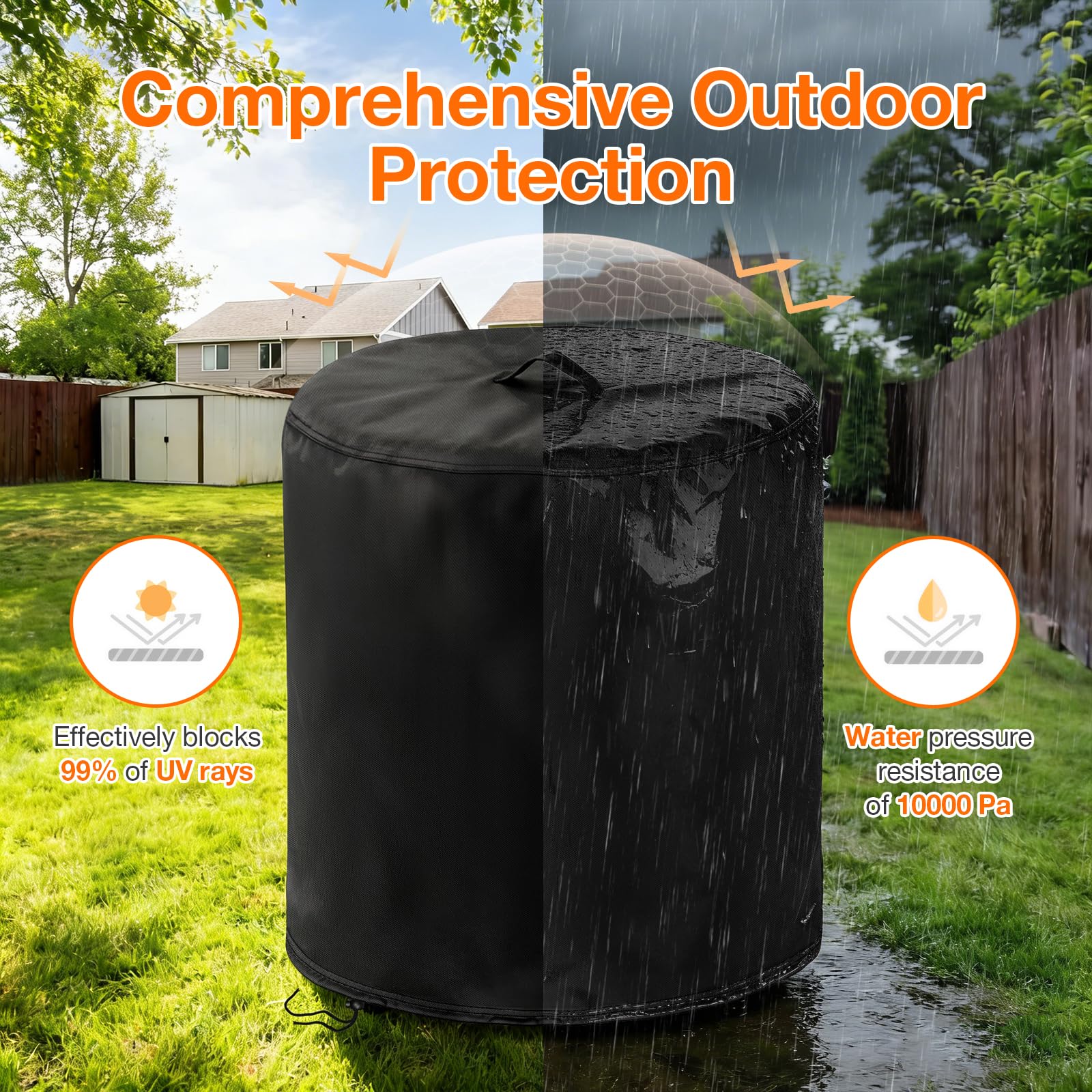 POMER 27-inch height provides ample protection for tall columns