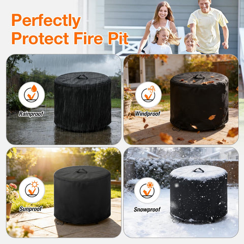 POMER versatile coverage for fire pits, fireplaces, and columns