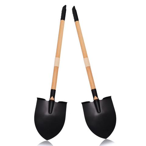 POMIKU kids shovel with wood handle ideal for sand digging at the beach.