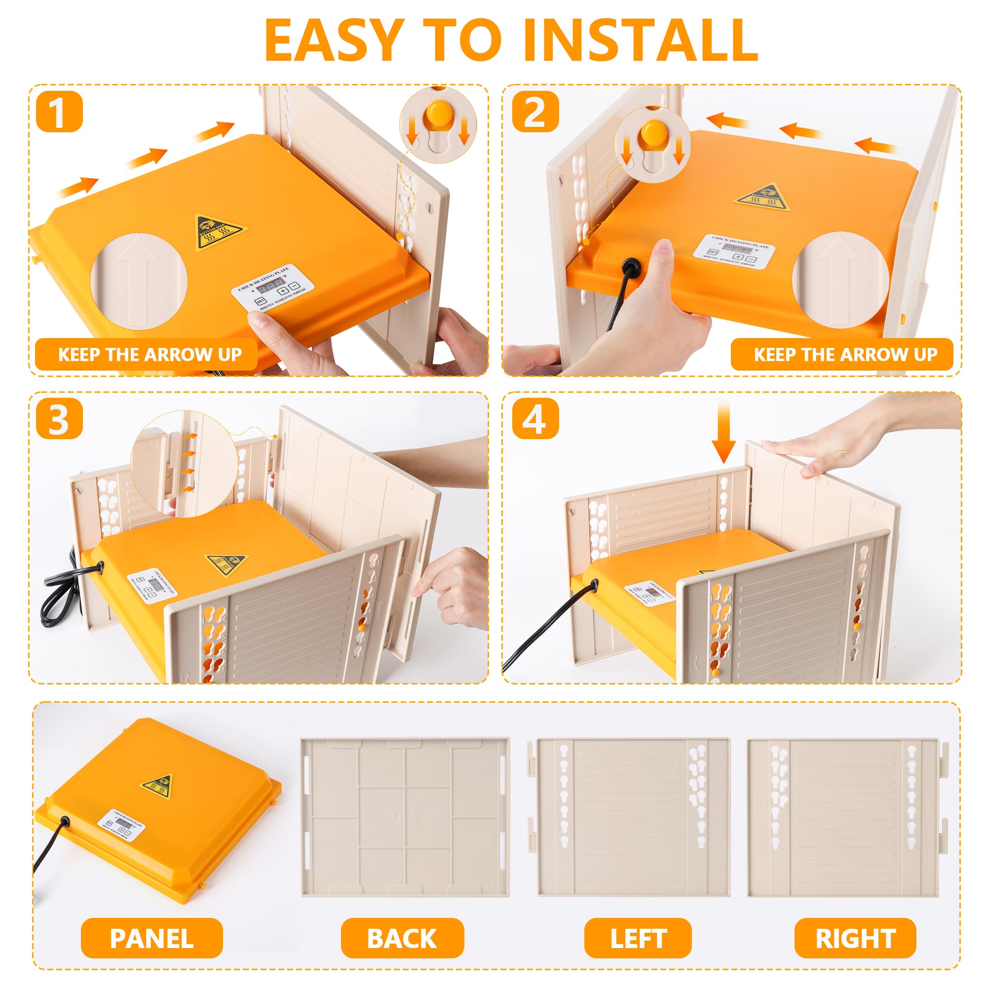 POMINEL three-sides windproof brooder design