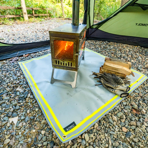 Pomoly fire pit mat hydrophobic surface resists dust and cleans easily