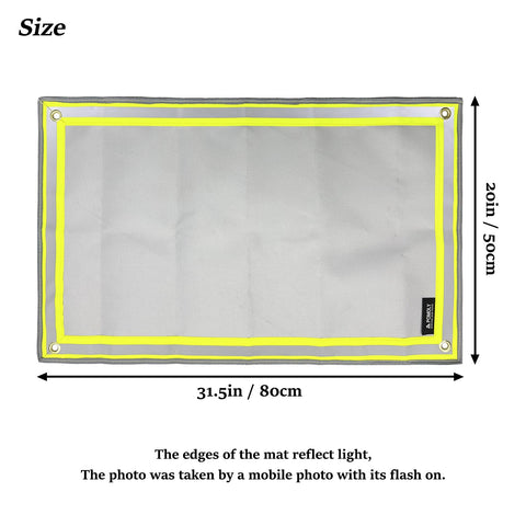 POMOLY fire pit mat with silicone coating prevents slipping