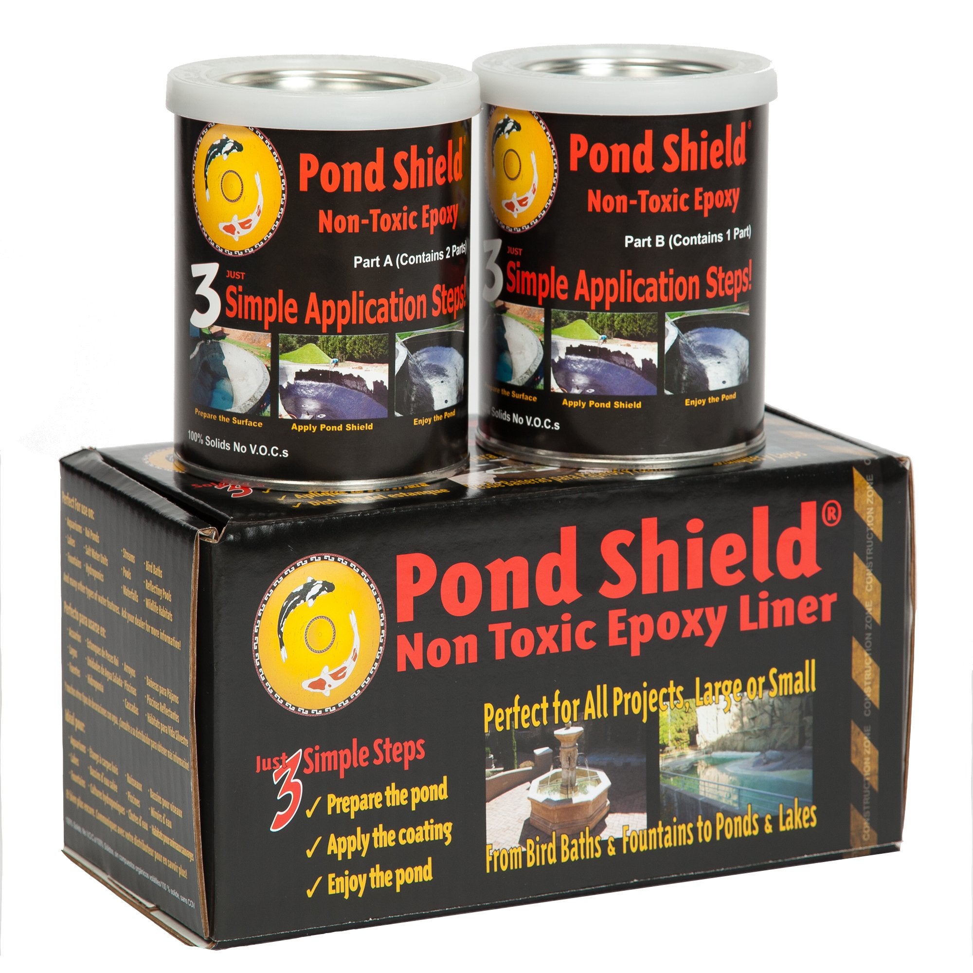 Pond Armor Pond Shield Delta Blue 1.5 qt Kit seals ponds safely for fish and plants.