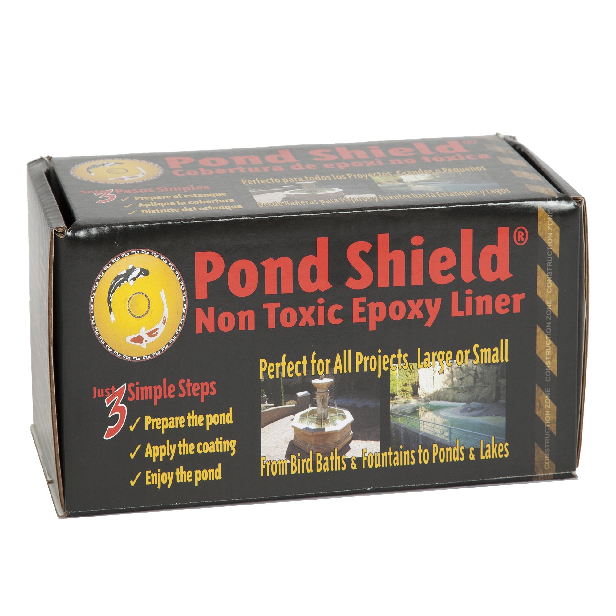 Pond Armor SKU-Clear QT-R being applied for a seamless pond seal.