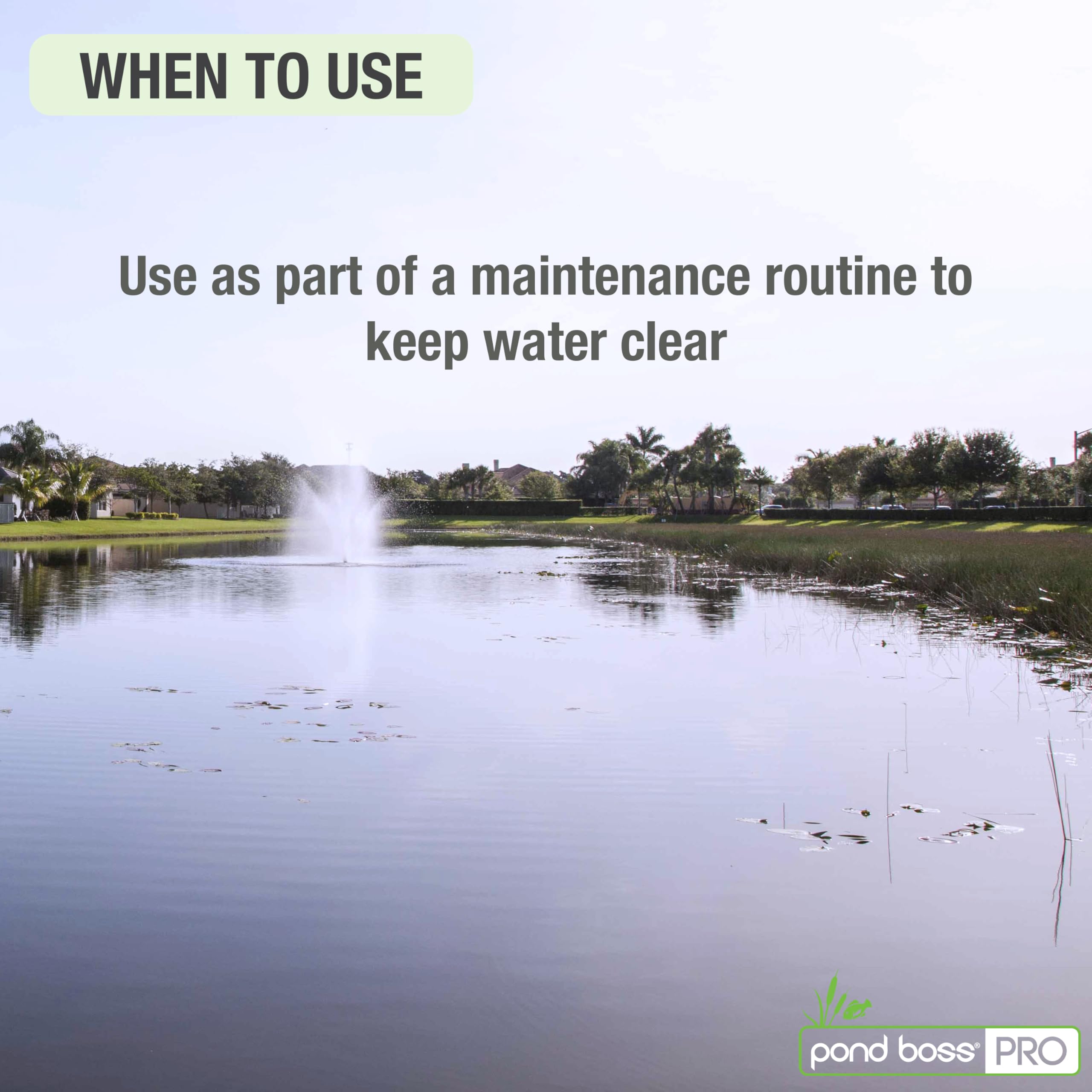 Pond BOSS CBBPR5 block floating image illustrating water treatment capability.