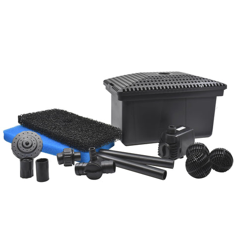Pond Boss medium filter kit and pump assembly for compact pond filtration