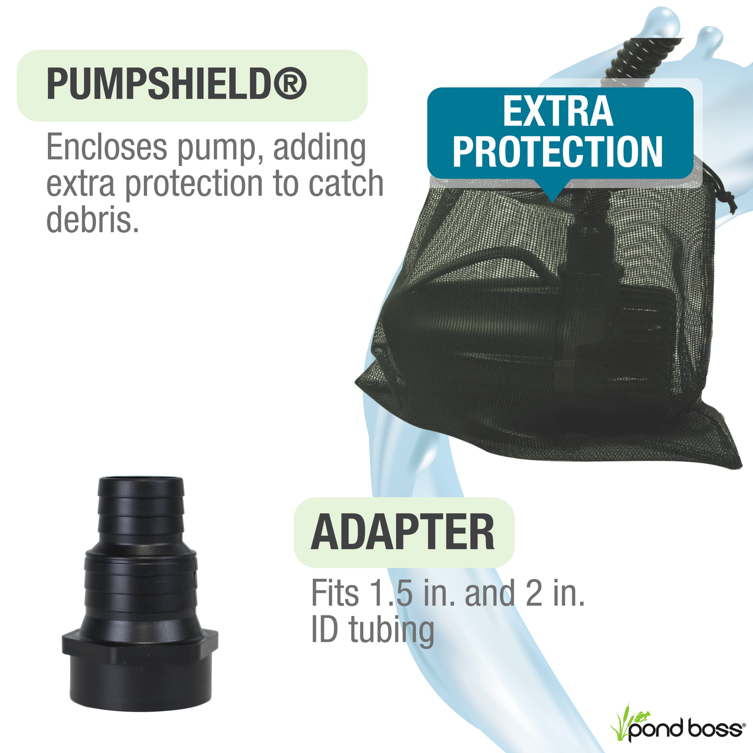 Pond Boss 3600 GPH pump installed outdoors in a pond