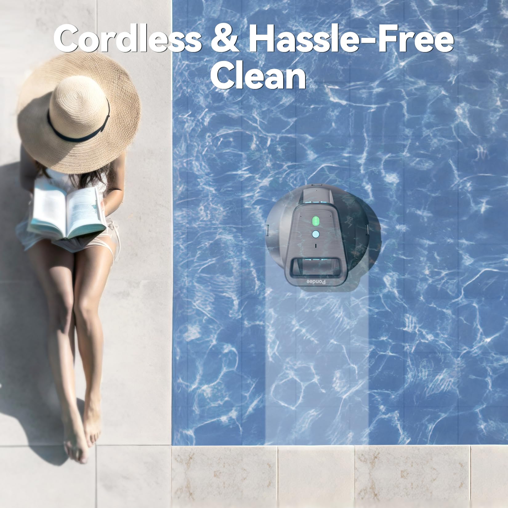 Pondee X1 includes Retrieval Hook for quick access after cleaning