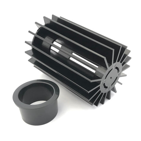 Ceramic shaft detail from Danner Pondmaster pump for reduced wear and long life.