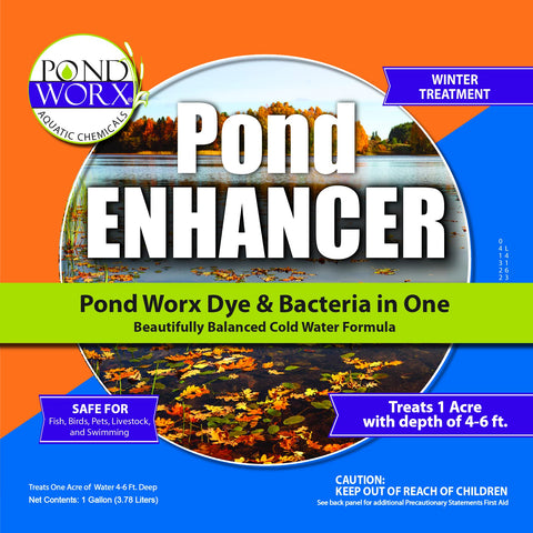 Pond Worx bacteria in water demonstrates natural cleaning action for clarity