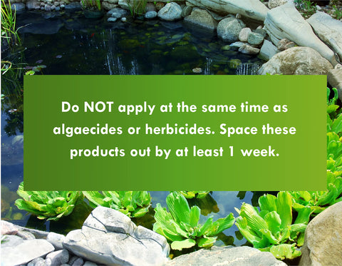 Pond Worx Water Clear safe for fish and aquatic life with proper aeration.