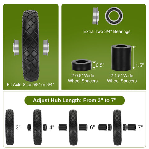 Pontuss 5/8-inch ball bearing enables smooth rotation.